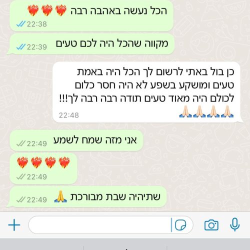 לקוח מרוצה שולחן שוק נתניה